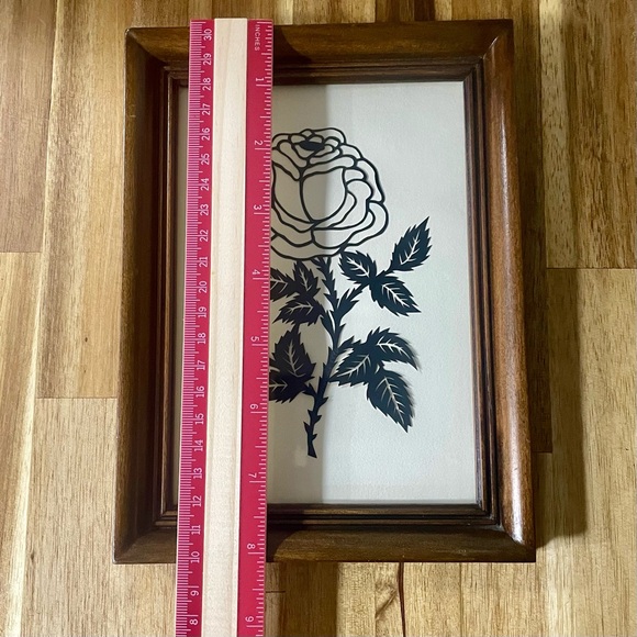 Folk Art Scherenschnitte Signed Janice Dyar Harrell Renowned Artist 1990 VTG - Picture 7 of 9